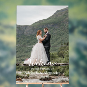 Woodland Forest Welcome Wedding Acrylic Sign