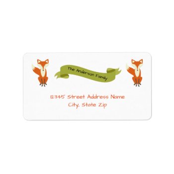 Woodland Fox - Address Labels by Midesigns55555 at Zazzle