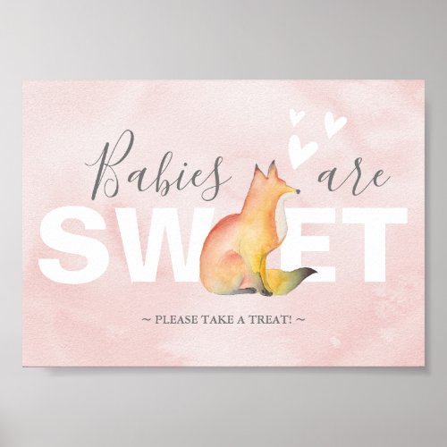 Woodland Fox Babies Are Sweet Baby Shower Decor