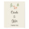 Woodland Fox Baby Shower Cards & Gifts Sign