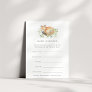 Woodland Fox Baby Shower Guessing Game Card