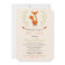 Woodland Fox Baby Shower Invitations
