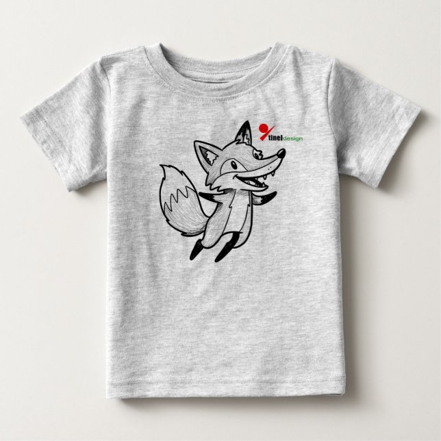 Woodland Fox Baby T-Shirt  (Front)
