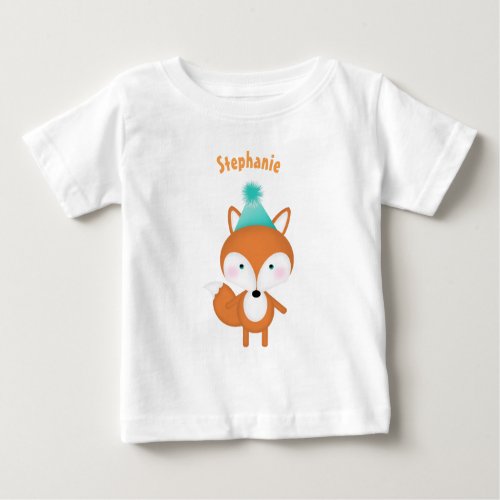 Woodland Fox Baby T_Shirt