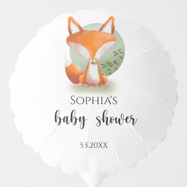 Woodland Fox  Balloon (Front)