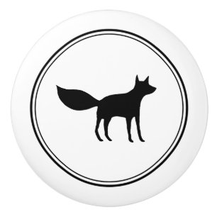Woodland Fox Ceramic Knob