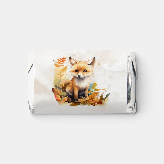 Woodland Fox Cute Baby Shower Favors (Front)