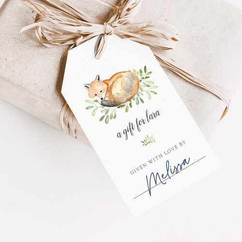 Woodland Fox Display Shower Tags