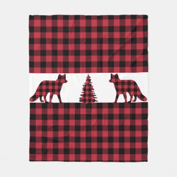 Woodland Fox Fleece Blanket by ChristmasBellsRing at Zazzle