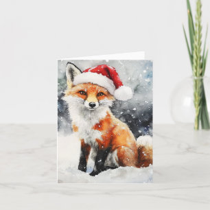 Woodland Fox Folded Holiday Card