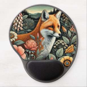 Woodland Fox Gel Mousepad Ergonomic Nature