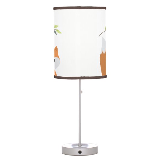 Woodland Fox Nursery/Kids Room Lamp (Back)