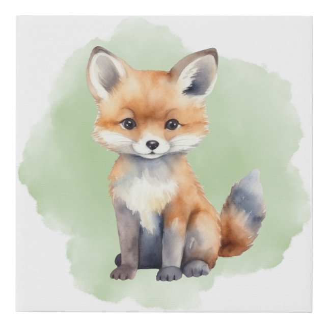 Woodland Fox Nursery wall art (Front)