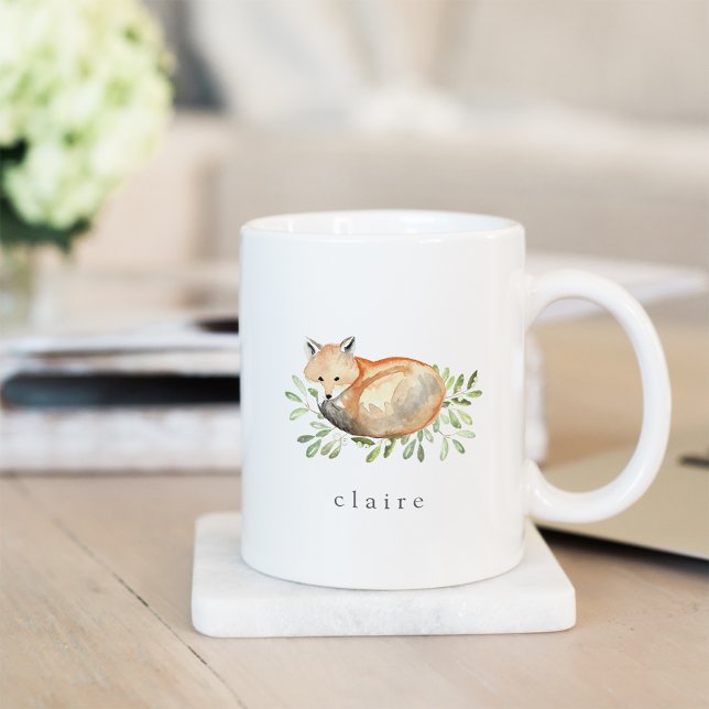 Woodland Fox Personalized Coffee Mug (Creator Uploaded)
