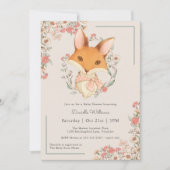 Woodland Fox Storybook Baby Shower for Girl Invitation (Front)