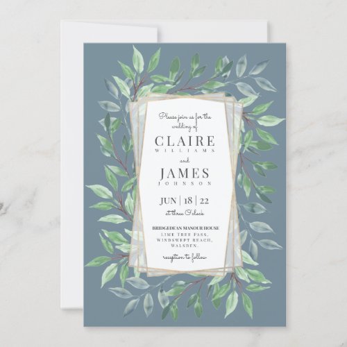Woodland Frame Wedding Invitation