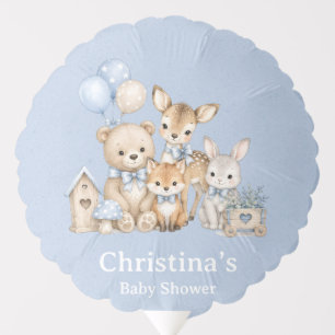 Woodland Friends Boy Baby Shower Balloon