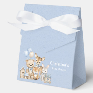 Woodland Friends Boy Baby Shower Favor Boxes