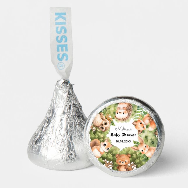 Woodland Friends Boy Baby Shower Hershey®'s Kisses® (Front)