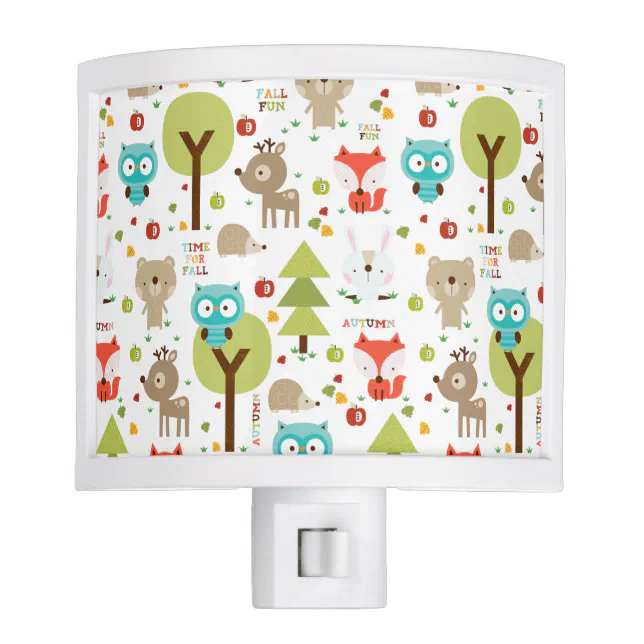 Woodland Friends Nursery Night Light Zazzle