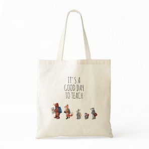 Woodland Friends Teach  Tote Bag