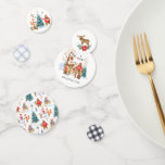 Woodland Friends Winter Birthday Party Confetti<br><div class="desc">Custom table confetti kits make it easy to create fun party decorations! These party circles can be placed the length of a table to create a fun, dimensional table runner, clipped to ribbon as a garland banner or glued to craft sticks and added to your candy display at the buffet...</div>