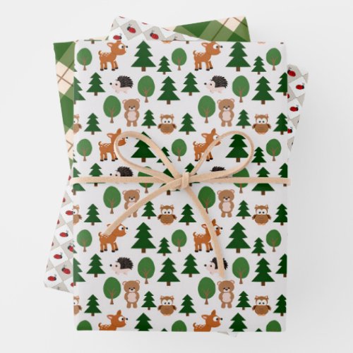 Woodland Friends Wrapping Paper Sheets