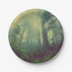 Woodland From Below Paper Plates