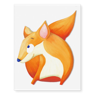 Woodland Fun Fox Temporary Tattoos