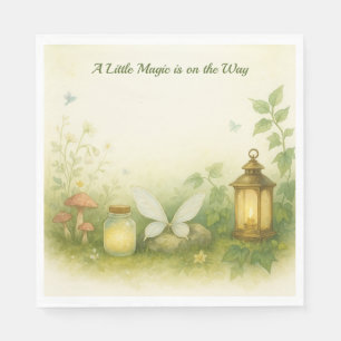 Woodland Glow Baby Shower Invitation   Firefly Jar Napkins