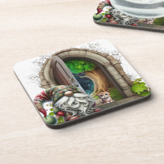Woodland Gnome Beverage Coaster