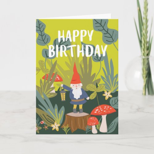 Woodland Gnome Birthday Wishes