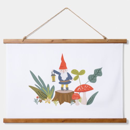 Woodland Gnome Hanging Tapestry