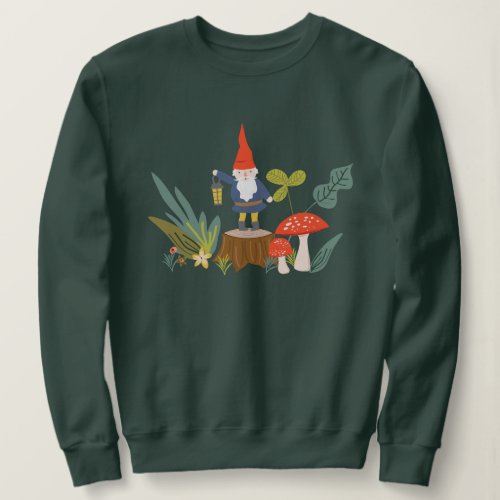 Woodland Gnome  Mushroom Sweatshirt