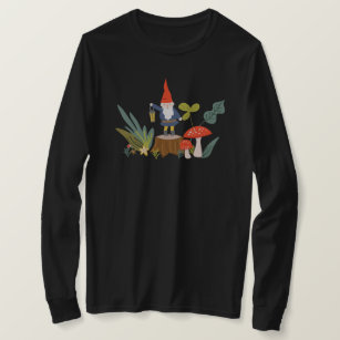 Woodland Gnome & Mushroom T-Shirt