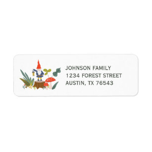 Woodland Gnome Return Address Label