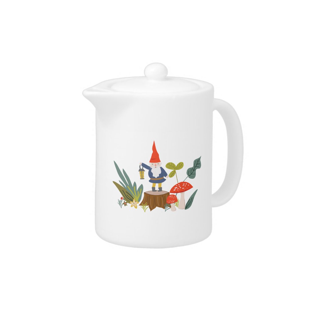 Woodland Gnome Teapot Zazzle