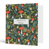 Woodland Gnomes 3 Ring Binder