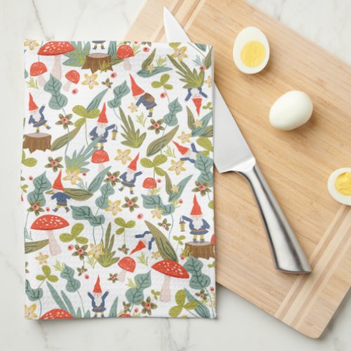 Woodland Gnomes Kitchen Towel