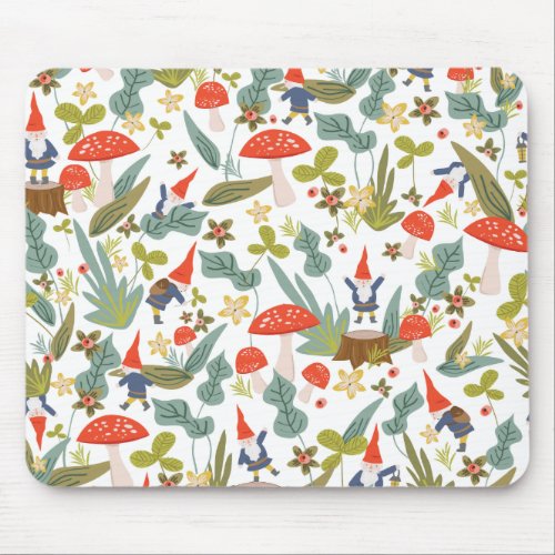 Woodland Gnomes Mouse Pad