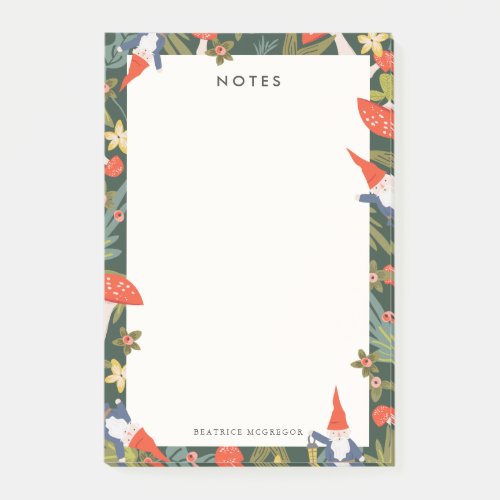 Woodland Gnomes Post_it Notes