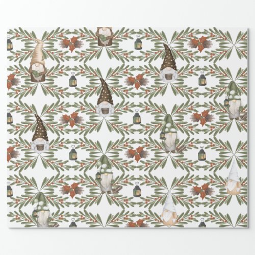 Woodland Gnomes Wrapping Paper