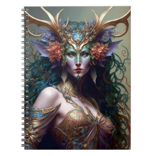 Woodland Goddess Fantasy Art Notebook