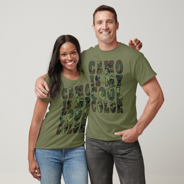 Woodland Green Camo Is My Cool Color Unisex T-Shirt (Unisex)
