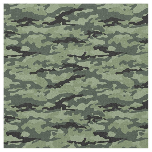 Woodland Green  Camo Pattern for  DIY Masks Fabric (Close Up)