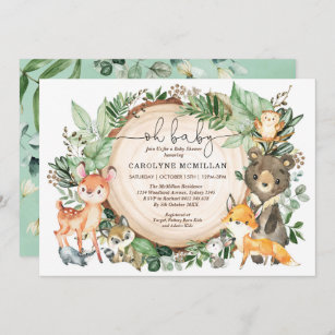 Printable Watercolor Mama and Babies Wreath Girl Baby Shower Invite Watercolor Foxes Twins Baby Shower Invitation Template Editable FB87