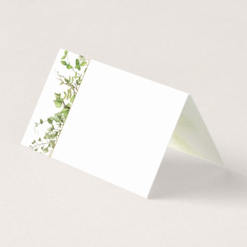 Woodland Greenery Place Cards