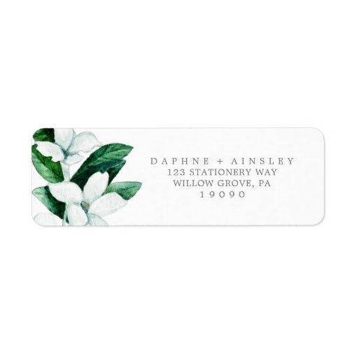 Woodland Greenery Wedding Return Address Label Zazzle