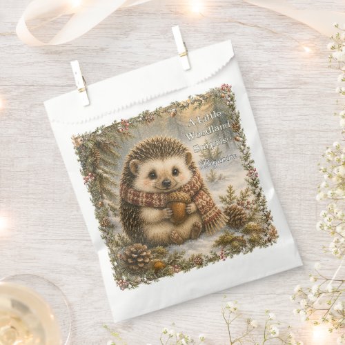 Woodland Hedgehog Birthday | Nature Party Theme Favor Bag