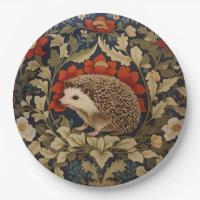 Woodland Hedgehog William Morris Inspired